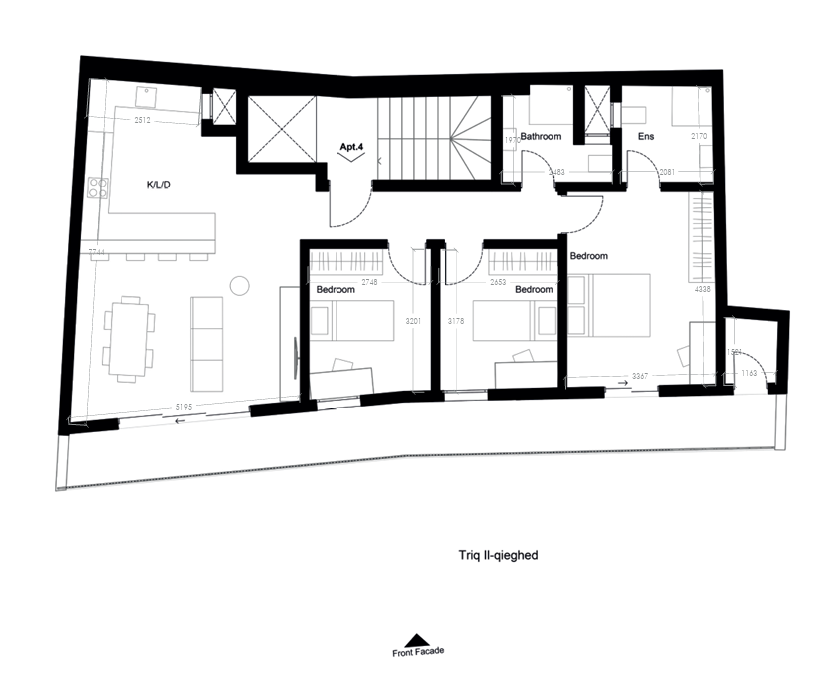 3-bedroom apartment for sale in Għargħur - photo 6 of 6