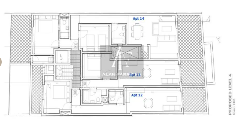 1-bedroom penthouse for sale in Paola - photo 2 of 3